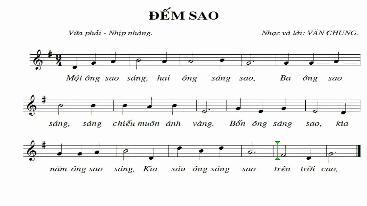 Bài hát trung thu Đếm sao