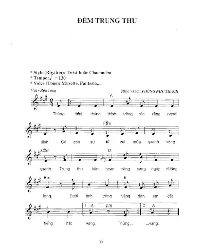 Bài hát Đêm trung thu