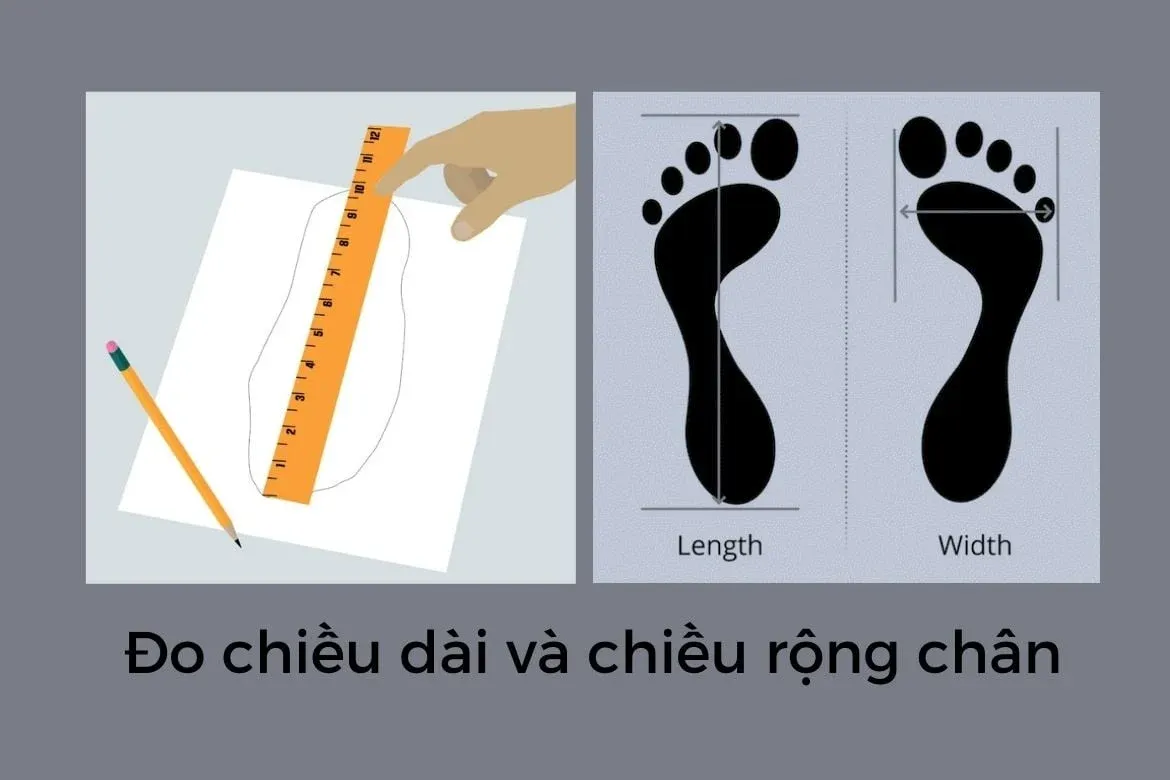 Cách đo size kích thước chân nữ đơn giản