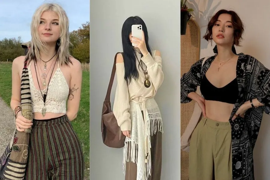 Hippie style - tạo nên phong cách tự do, xinh đẹp cho các bạn nữ (Nguồn: Pinterest)