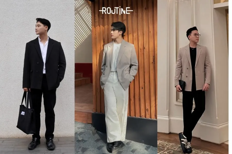 Phối đồ nam Hàn Quốc đi làm thanh lịch cùng Blazer