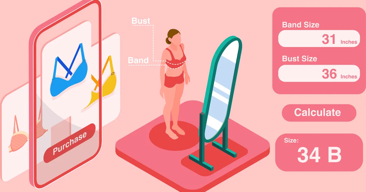 Bust size calculator giúp bạn gái xác định số đo vòng ngực nhanh chóng