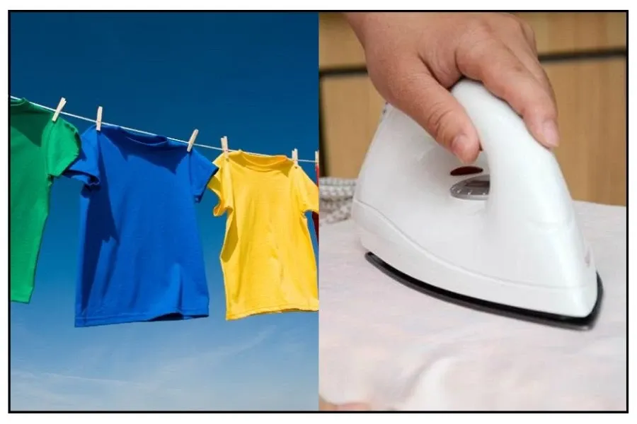 Cách làm khô và làm phẳng quần áo vải Polyester tại nhà