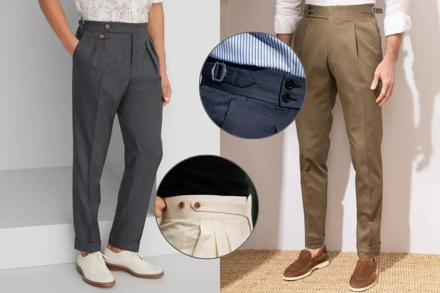 Những thiết kế cơ bản và nổi bật của kiểu quần tây nam sidetab