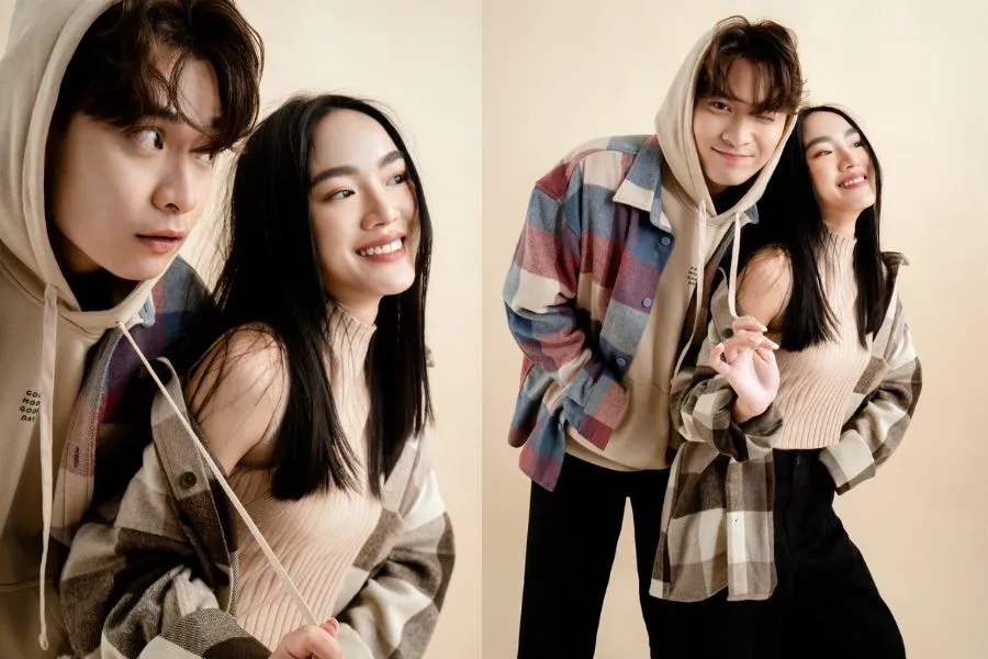 Phối đồ đôi cùng họa tiết giúp các couple thêm phần nổi bật và ấn tượng giữa đám đông.