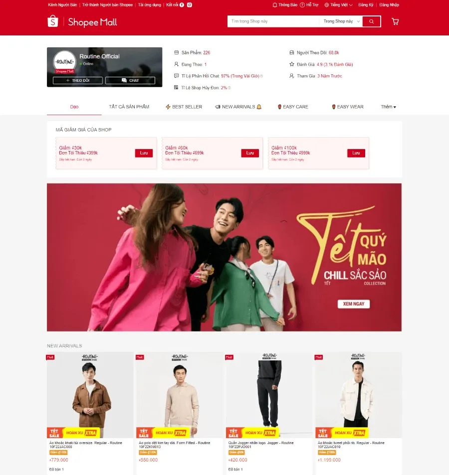 Mua sắm Tết online