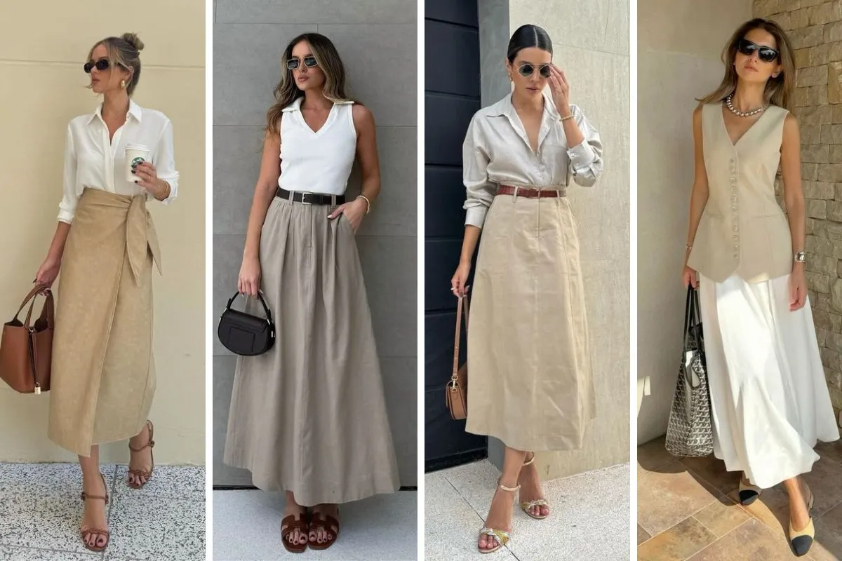 Tùy theo dáng người mà bạn gái nên chọn chân váy công sở phù hợp