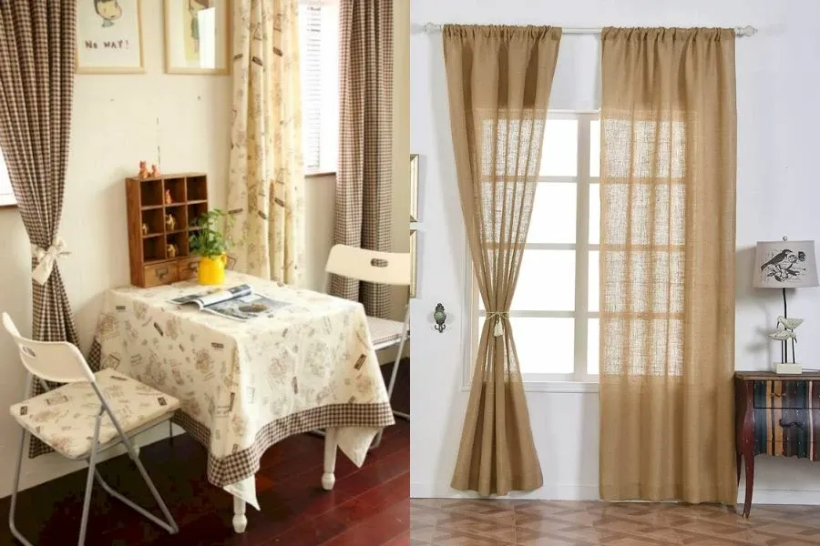 Canvas được ứng dụng đa dạng vào đồ dùng gia dụng như rèm, khăn trải bàn,...