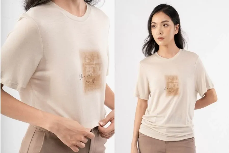 Mềm mại và thấm hút tốt là ưu điểm phù hợp để sử dụng các thiết kế áo thun