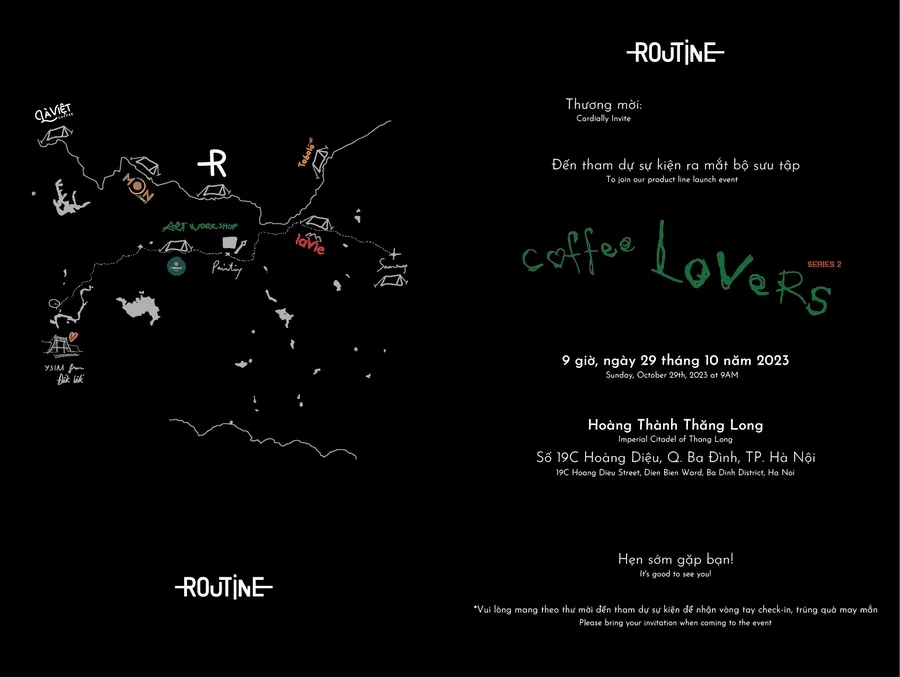 Thiệp mời tham gia sự kiện ra mắt Coffee Lovers Series 2