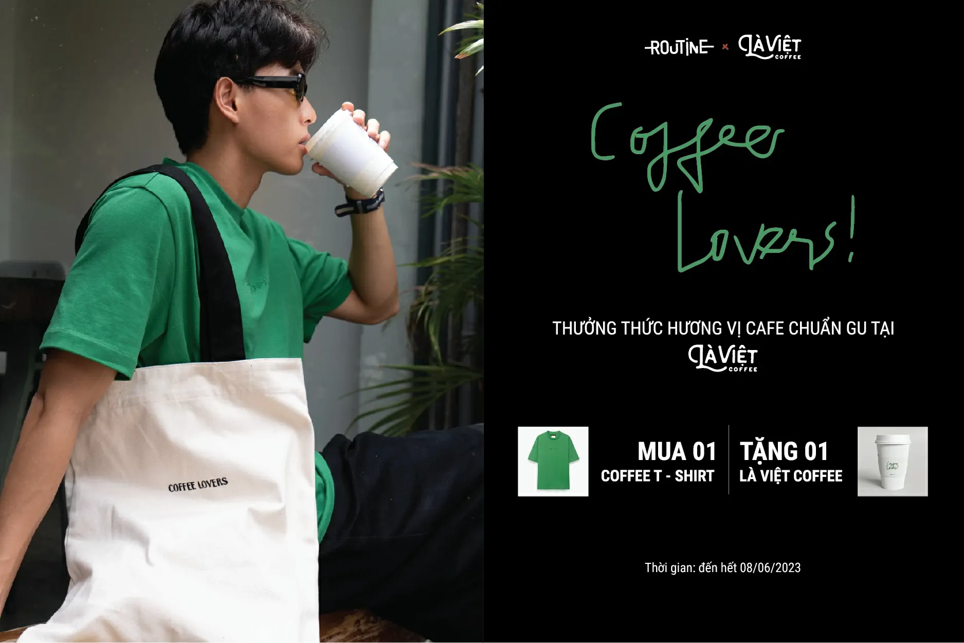 Nhận ngay voucher hấp dẫn khi mua T-shirt Coffee Lovers