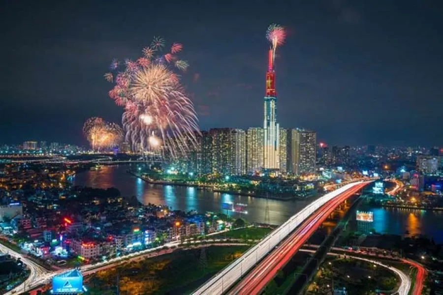 Lịch bắn pháo hoa ở Landmark 81