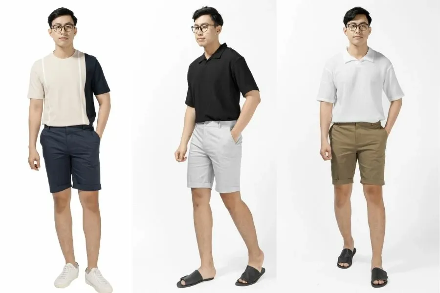Quần short nam khá phổ biến và đa dạng trong thời trang của nam giới