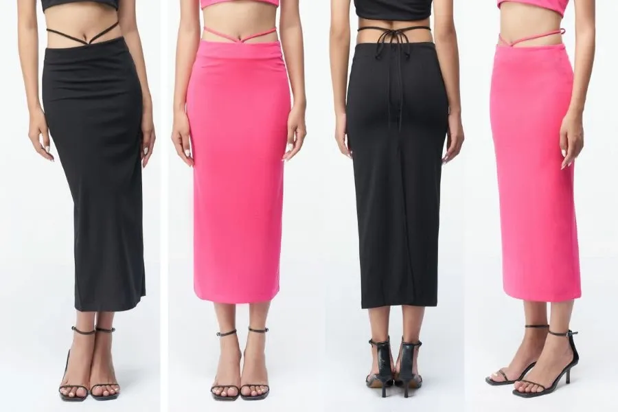 Chân váy nữ straight dài thắt dây eo quyến rũ cho cô nàng theo đuổi phong cách sexy