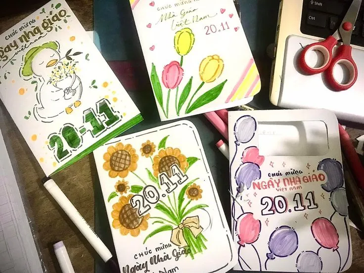 thiệp 20/11 cute đáng yêu