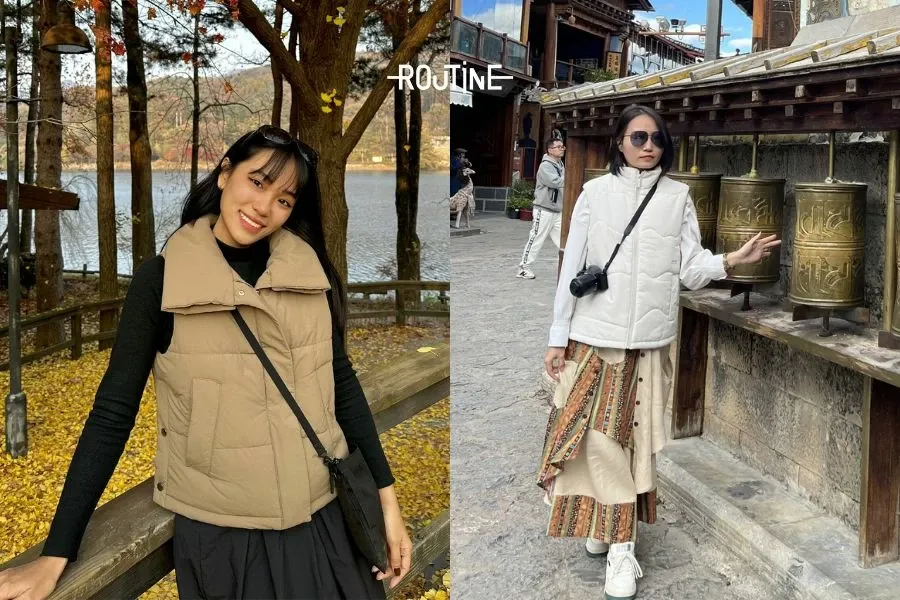 Áo khoác phao dành cho nữ phối đồ cực xinh