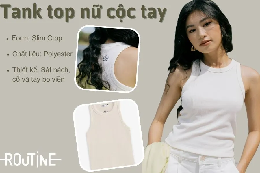 Áo tank top nữ cộc tay gợi cảm tinh tế