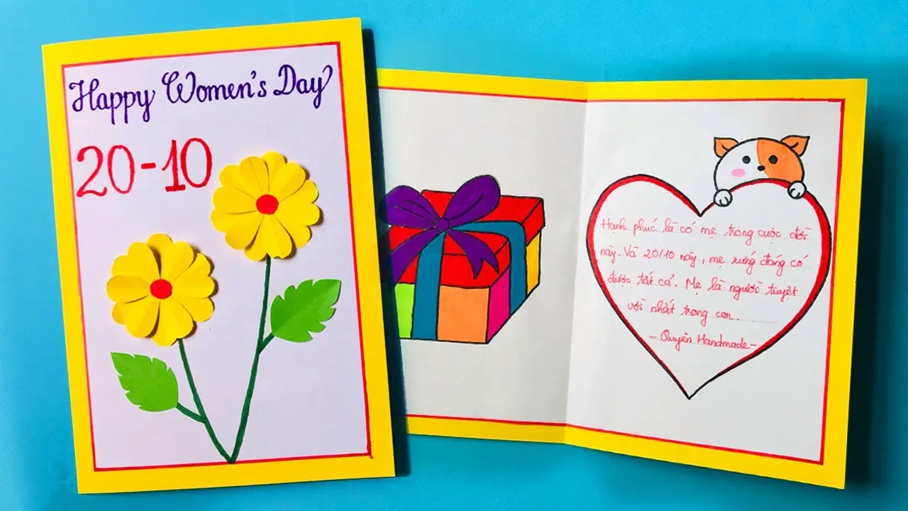 thiệp vẽ tay đơn giản