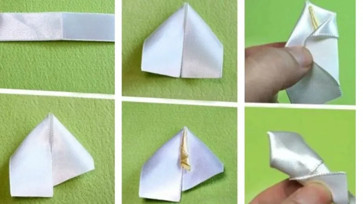 tạo nhụy hoa từ ruy băng