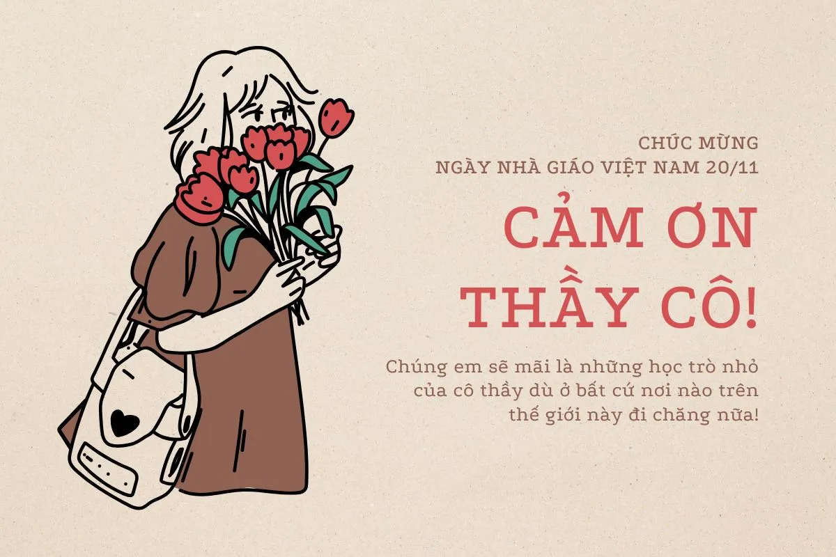 gửi lời chúc 20 11 tới thầy giáo