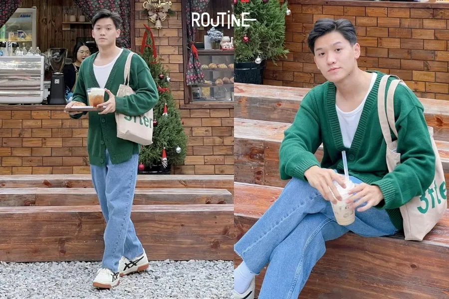 Kiểu áo len cardigan là sự lựa chọn ấm áp trong mùa đông năm nay cho các bạn nam