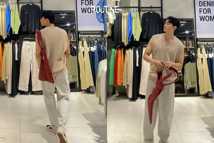 Áo len nam gile có thể giúp các bạn nam flexing một chút cơ bắp hoàn hảo của mình