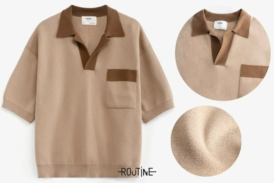 Đa dạng phong cách cùng áo len polo nam siêu hot tại Routine