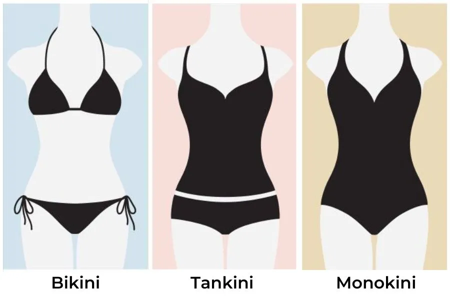 3 kiểu đồ bơi đi biển cơ bản, phổ biến mà phái đẹp phải biết.