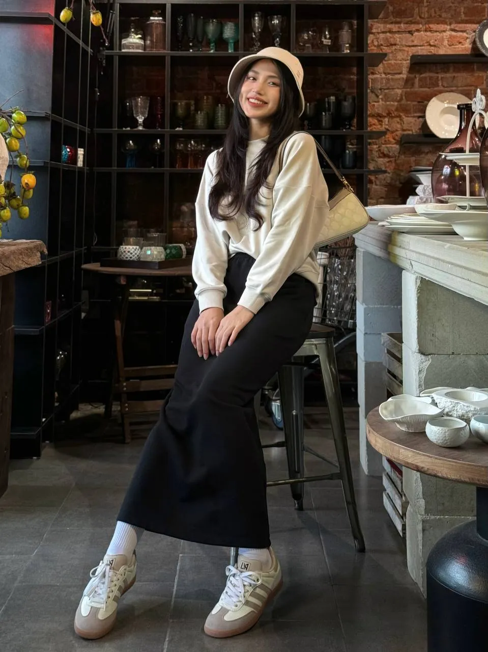 chân váy dáng suông