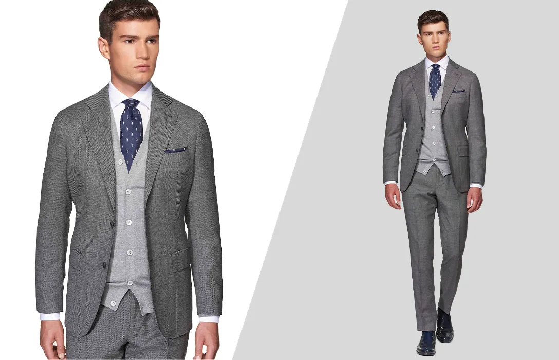 Áo cardigan kết hợp cùng blazer cực sang trọng