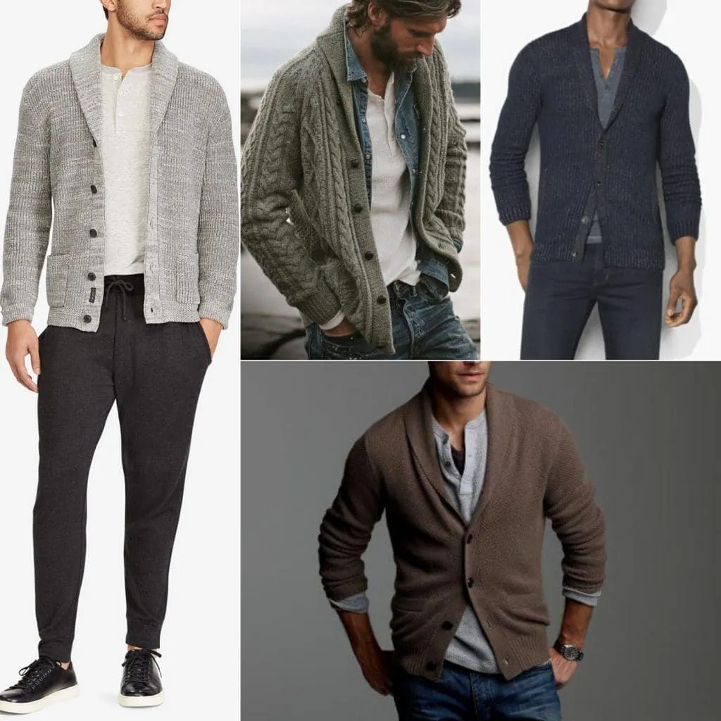 Áo cardigan nam có nhiều kiểu dáng và mẫu mã đa dạng