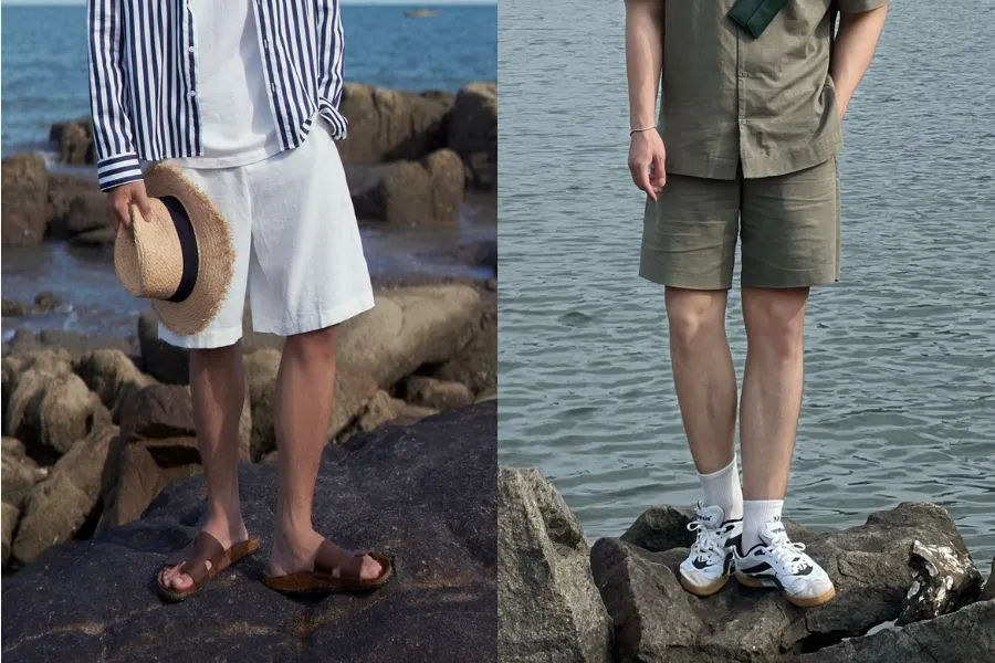 Quần short nam thường thường được thiết kế rất đơn giản mang sự thoải mái cùng phong cách trẻ trung, sành điệu.