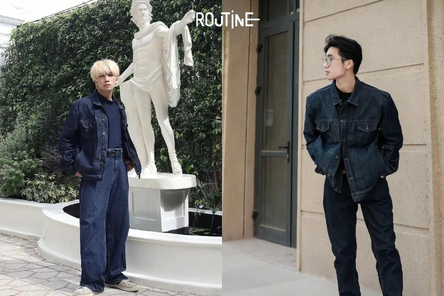 Mix đồ jean trong mùa đông siêu thu hút