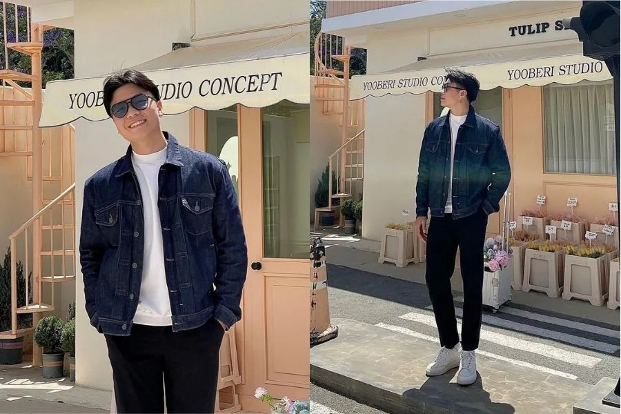 Áo khoác jean là một item cá tính, phá cách cho các chàng trai tha hồ mix&match.