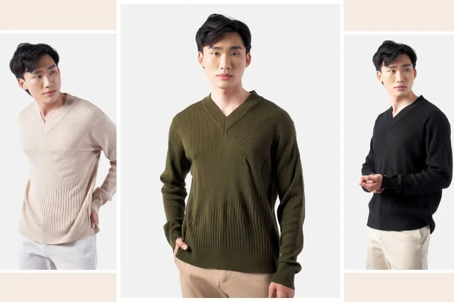 Áo len cổ tim cũng là một trong những chiếc áo len quốc dân với những thiết kế đơn giản và vô cùng dễ phối đồ.