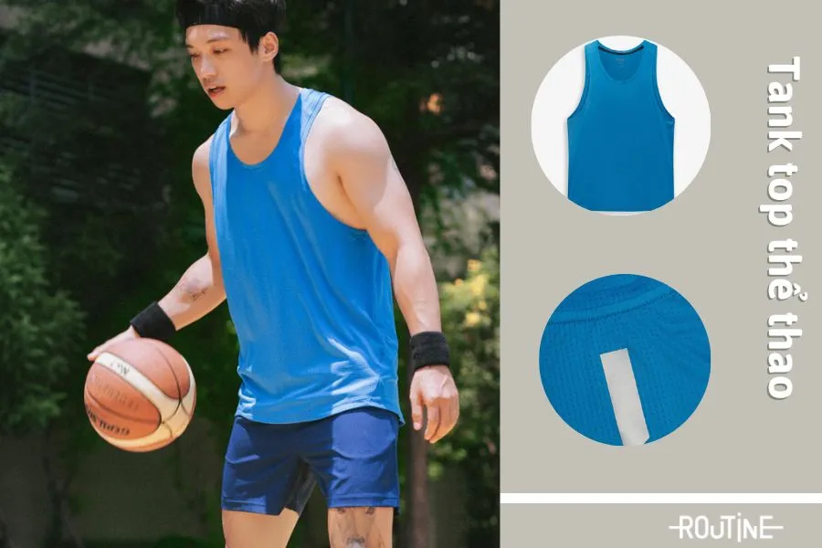 Áo tank top thể thao năng động, phóng khoáng