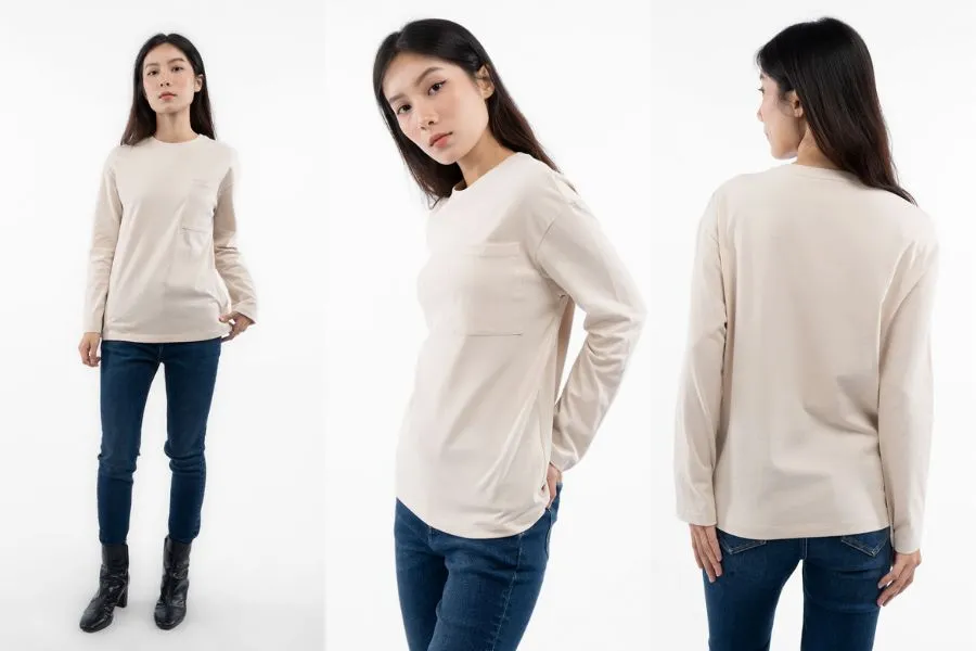 Áo thun trơn nữ dành cho các cô nàng mạnh mẽ, cá tính.