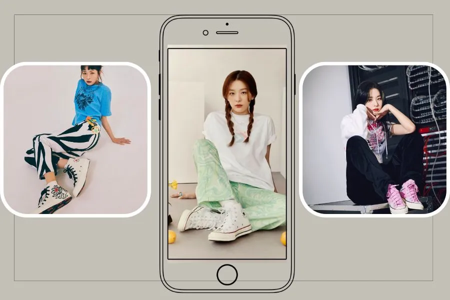 Học ngay cách phối đồ với giày thể thao cổ cao của Seulgi