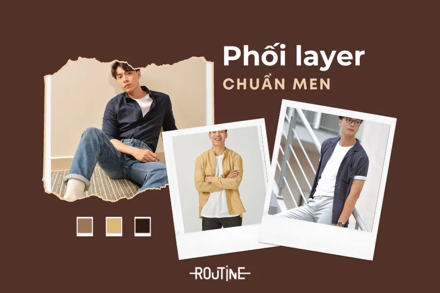 Phong cách layer chuẩn men thường kết hợp áo sơ mi để tạo nên vẻ lịch lãm, sang trọng.