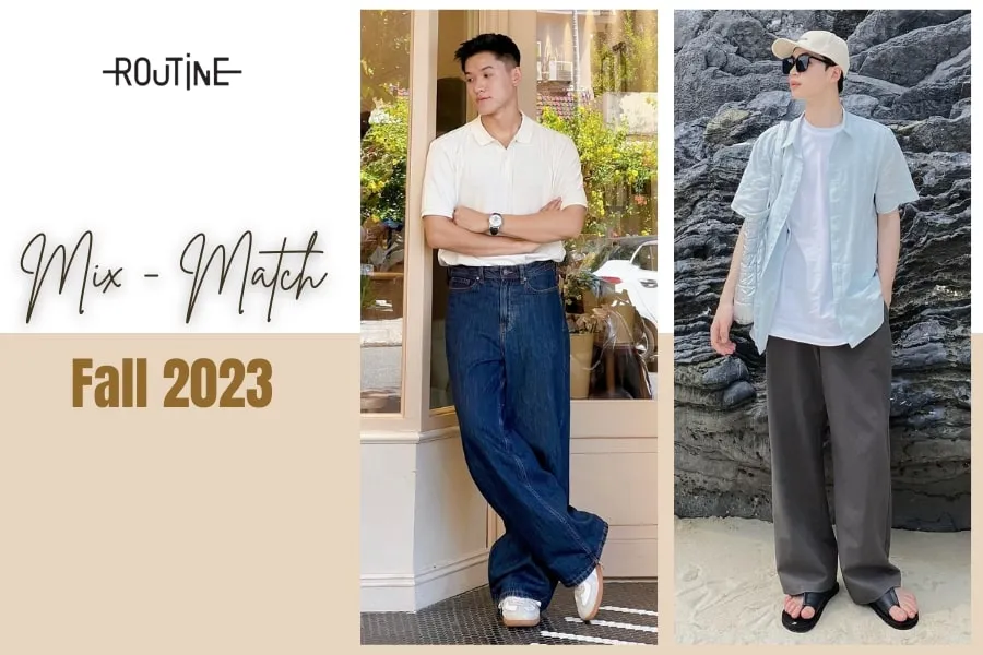 Hướng dẫn phối đồ mùa thu 2023 đơn giản với chiếc áo polo, áo thun dành cho nam