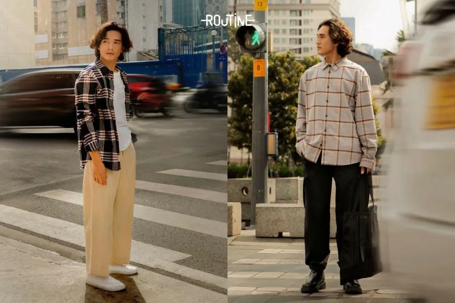 Áo sơ mi caro là một trong những biểu tượng của phong cách vintage nam