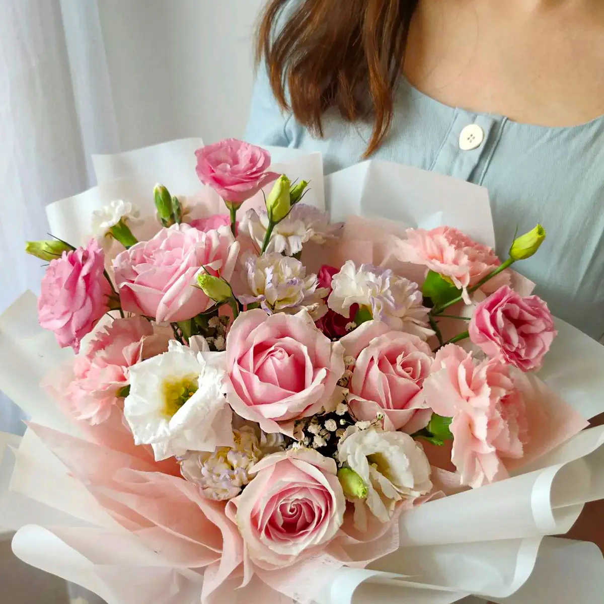 bó hoa hồng thể hiện tình yêu