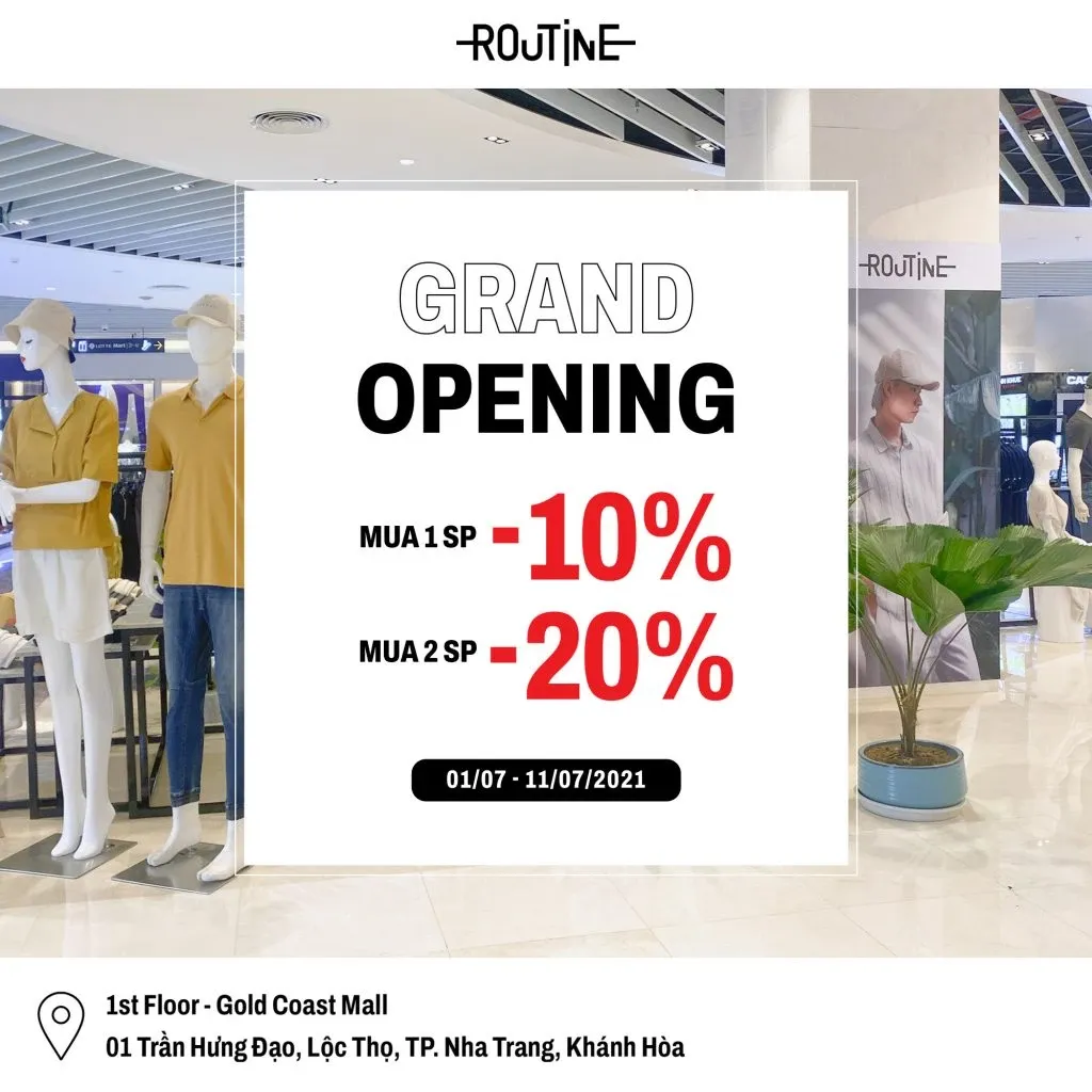 Ổ Routine ROUTINE khai trương gian hàng Pop-up đầu tiên ở Nha Trang