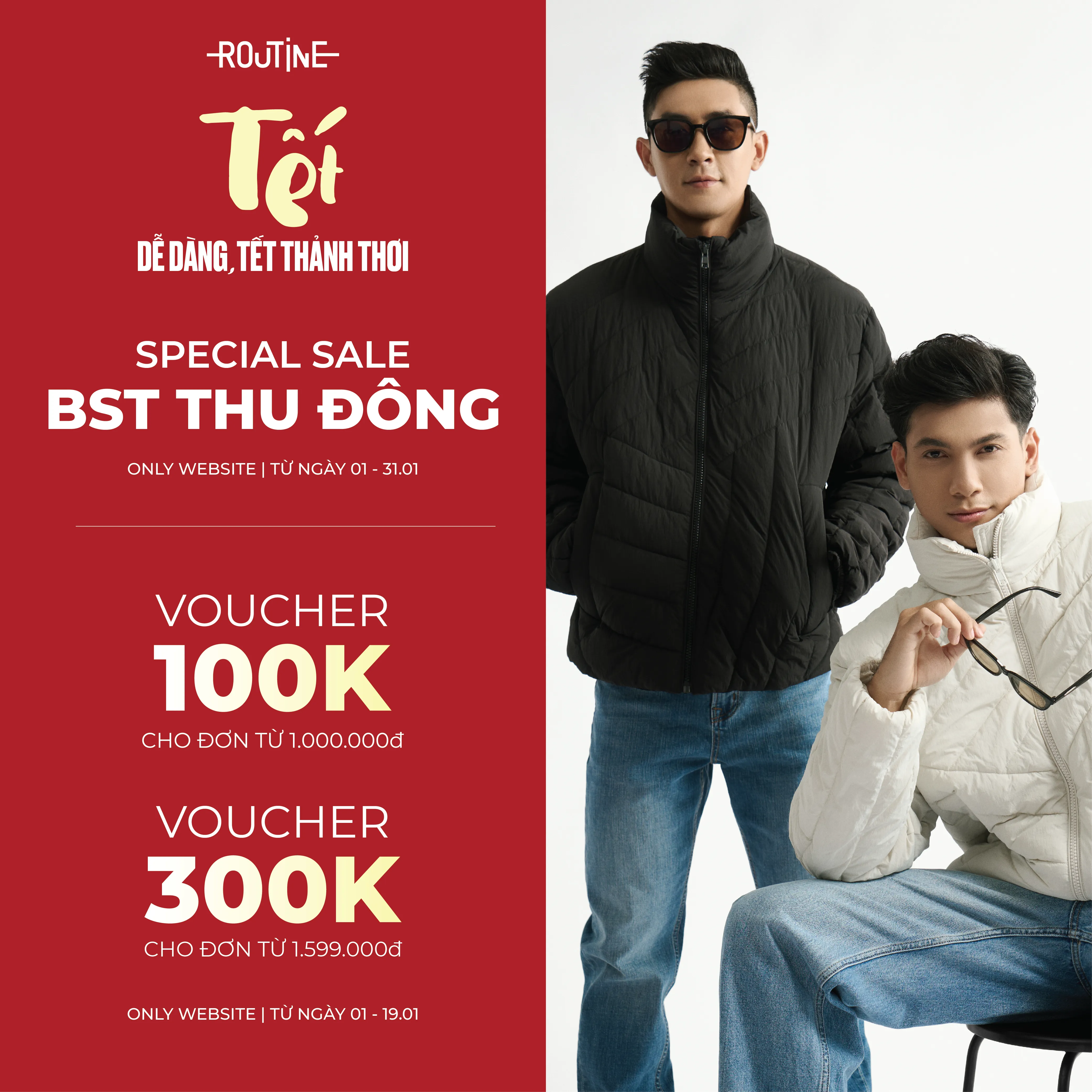 Special Sale sản phẩm Thu Đông tháng 1