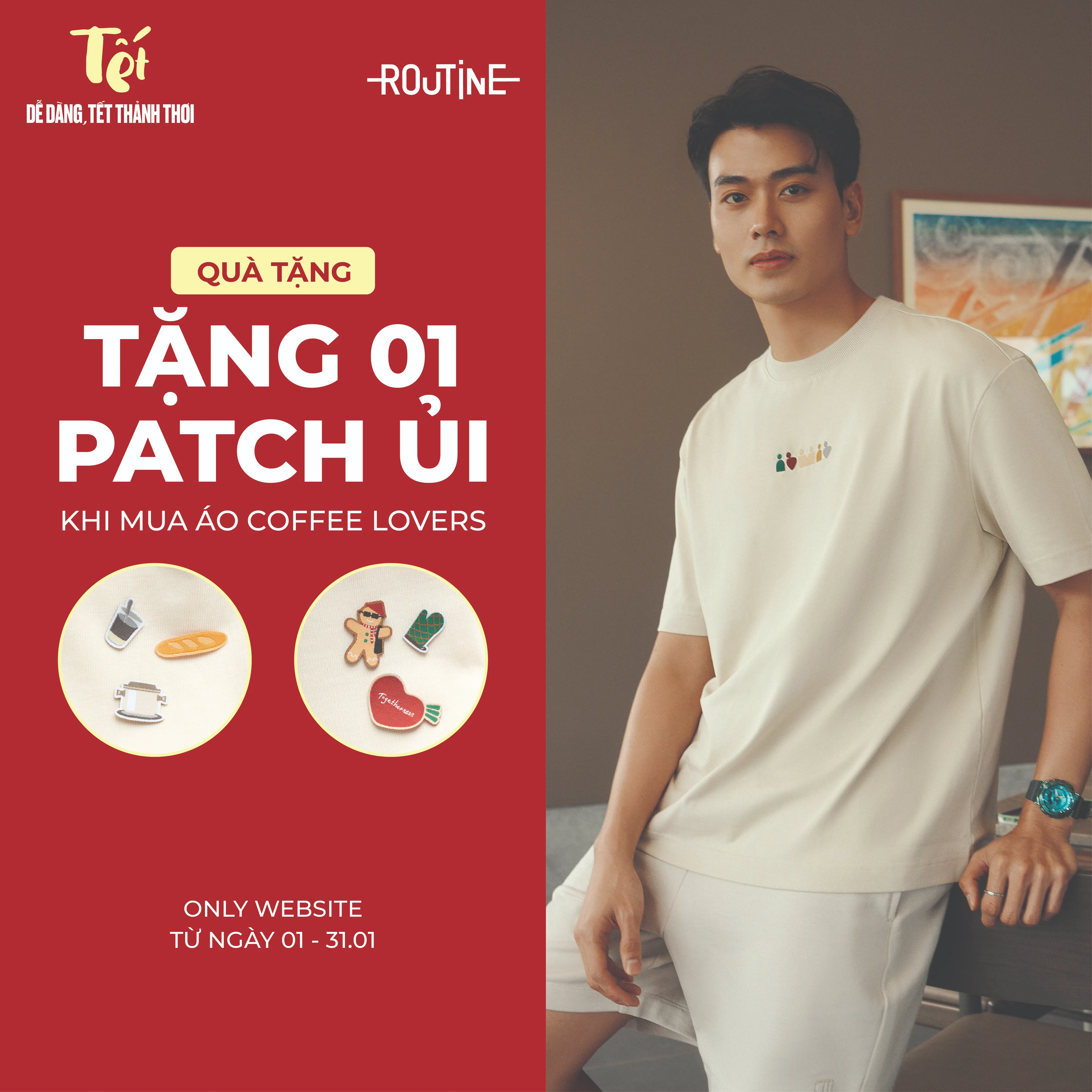 Nhận ngay Patch Ủi cực xinh khi mua Coffee Lovers