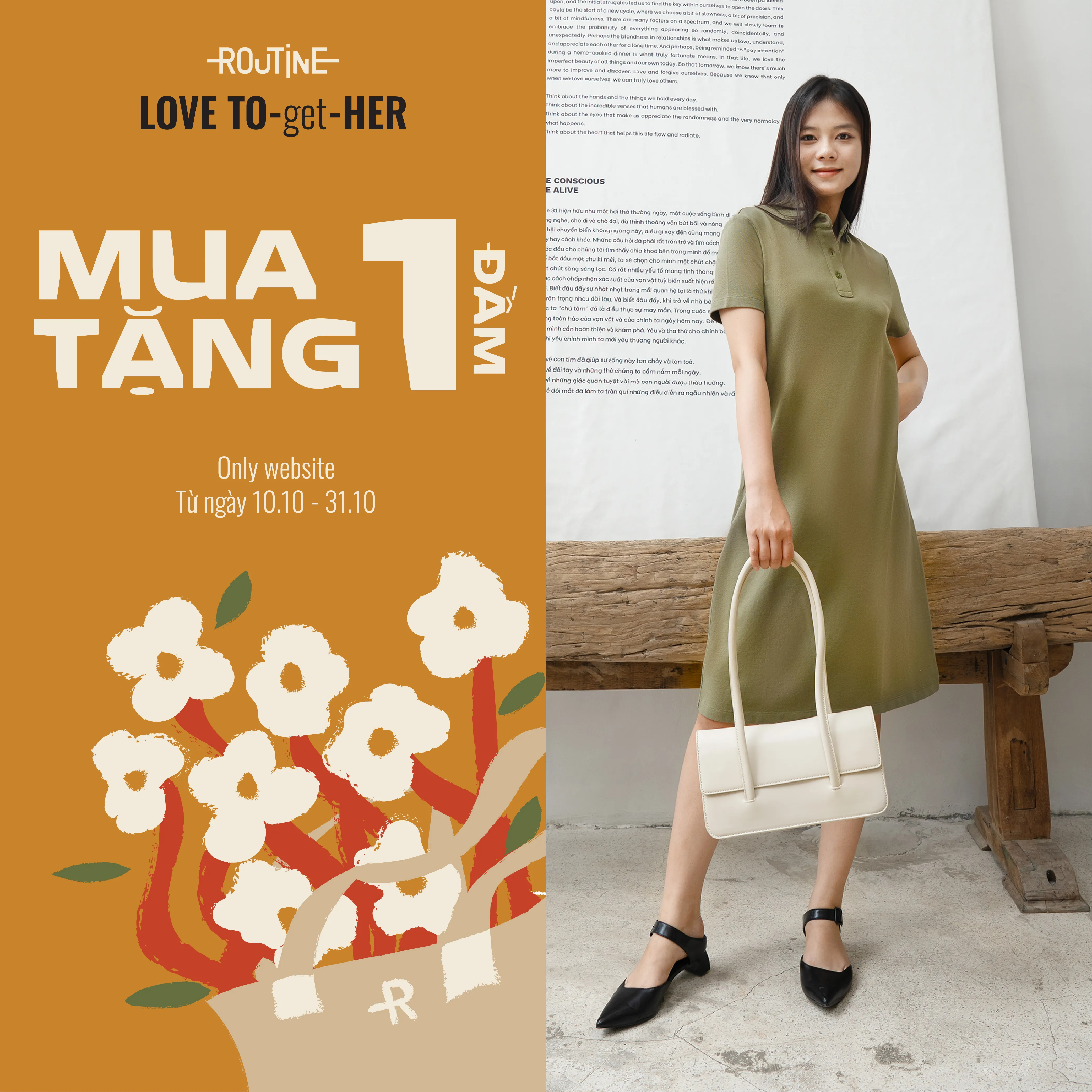 Mua 1 đầm tặng 1 đầm