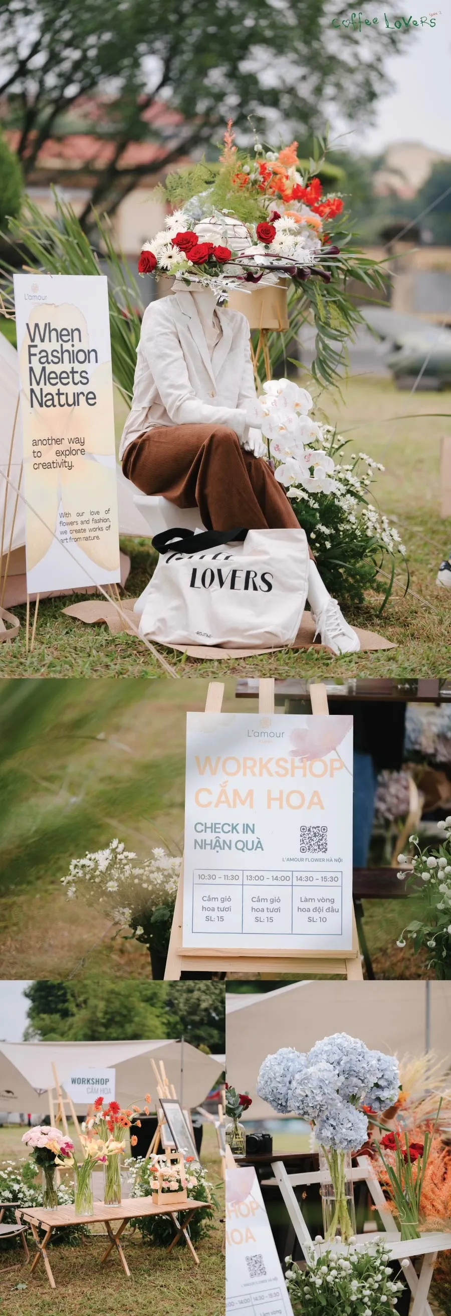 Tự tay tạo nên những bó hoa của riêng mình tại workshop cấm hoa cùng L'amour