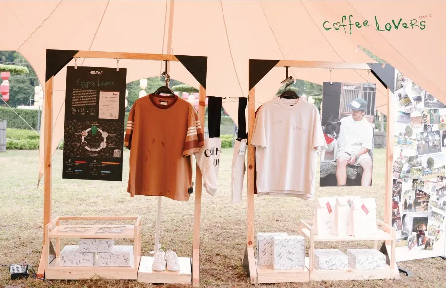 Dòng áo thun làm từ sợi S.Cafe, chất liệu sạch, bảo vệ môi trường.