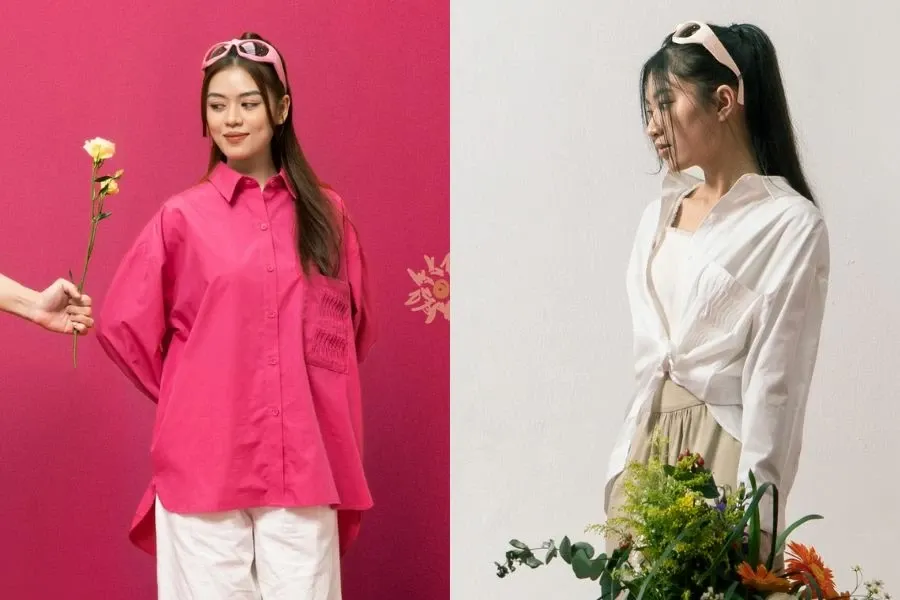 Áo sơ mi luôn xuất hiện xuyên suốt trong những ngày đầu năm từ Tết xưa đến Tết nay.