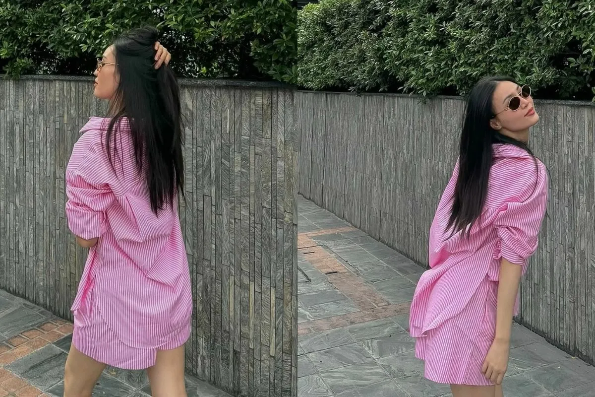 Quần áo hồng pastel mang lại cảm giác tươi trẻ và năng động (Nguồn: Routine)